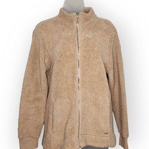 Calvin Klein Teddy Bear Full Zip Sherpa Jacket size Medium